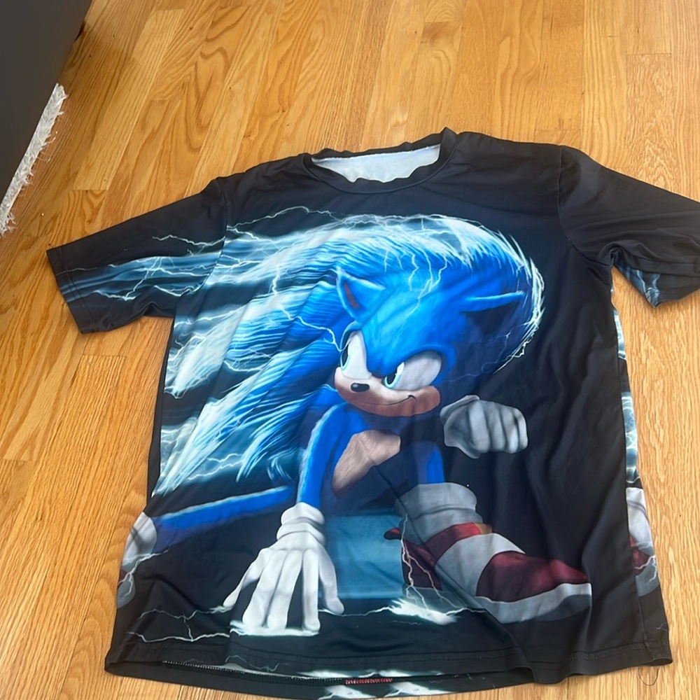 Live action sonic the hedgehog movie 1 tee shirt